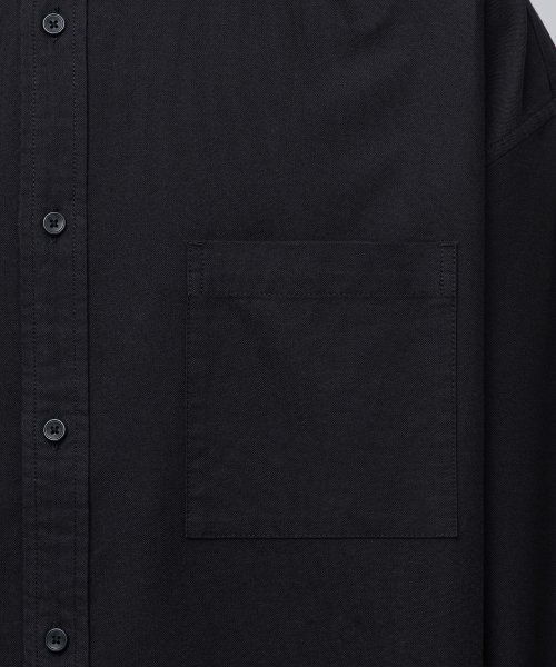 Sizing Musinsa Standard Oversized Oxford Shirt [Black] MMASLAZ09-BK