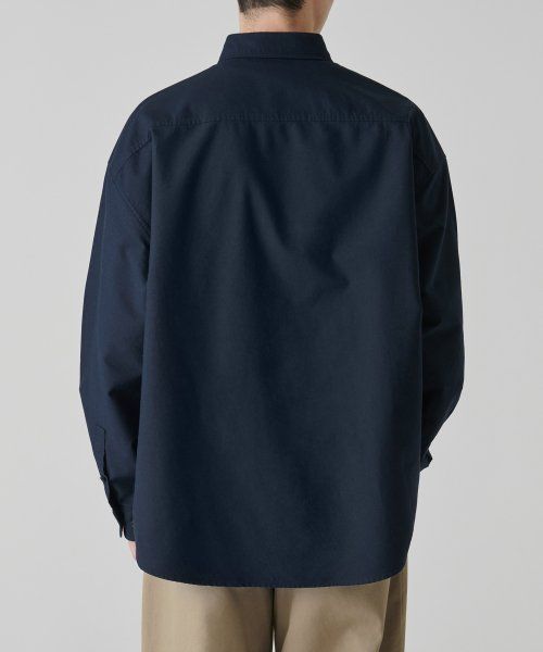 Lookbook Musinsa Standard Oversized Oxford Shirt [Navy] MMASLAZ09-NA
