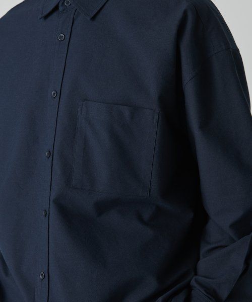 Details for Musinsa Standard Oversized Oxford Shirt [Navy] MMASLAZ09-NA