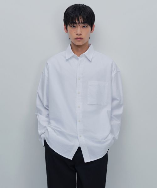 Musinsa Standard Oversized Oxford Shirt [White] MMASLAZ09-WH