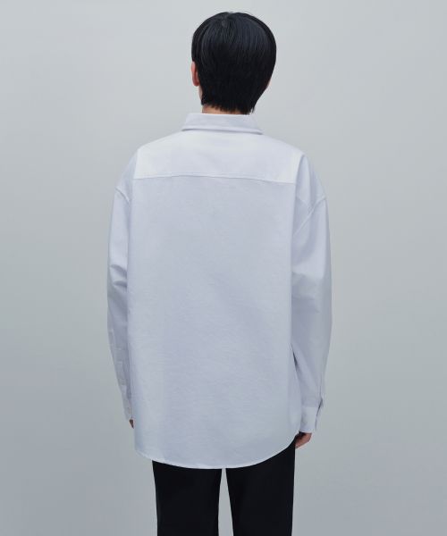 Lookbook Musinsa Standard Oversized Oxford Shirt [White] MMASLAZ09-WH