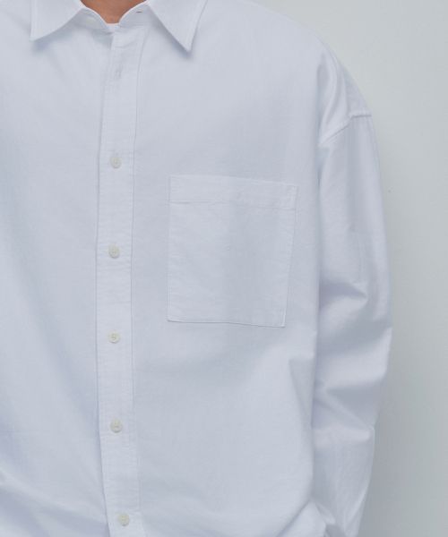 Purchase Musinsa Standard Oversized Oxford Shirt [White] MMASLAZ09-WH