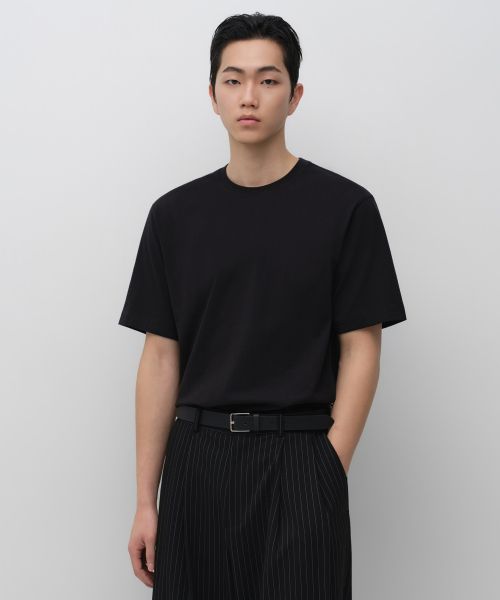Musinsa Standard Regular Crew Neck T-Shirt [Black] MMFTS4E21-BK
