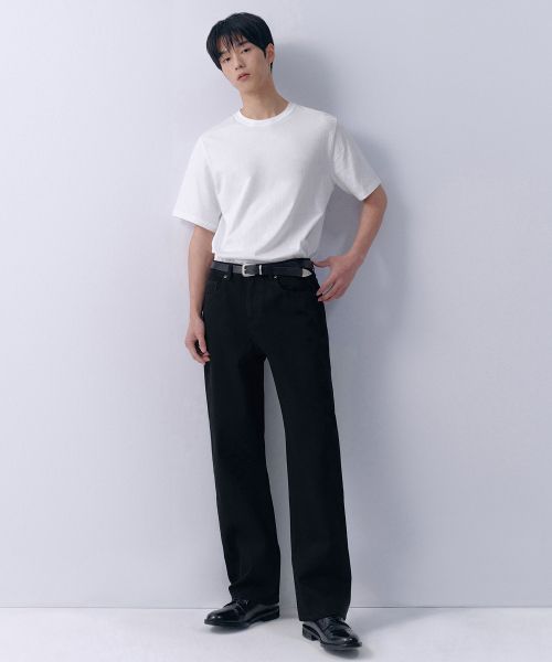 Musinsa Standard Regular Fit Denim Pants [Black] MMJNP0Z02-BK
