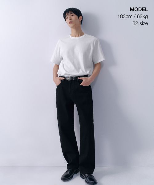 Order MUSINSA STANDARD 標準版型牛仔褲［黑色］ MMJNP0Z02-BK