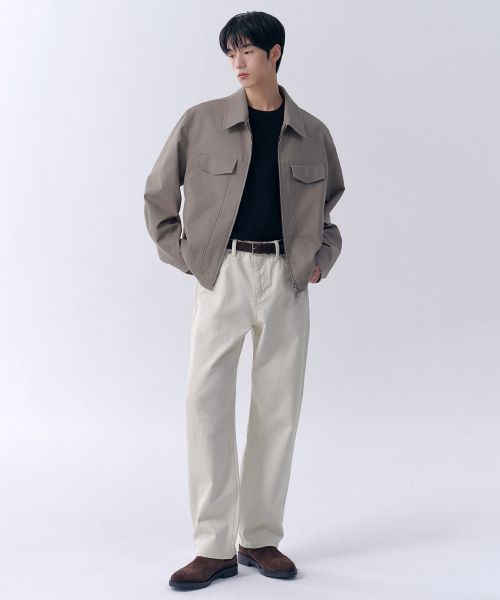 Musinsa Standard Regular Fit Denim Pants [Cream] MMJNP0Z02-CR
