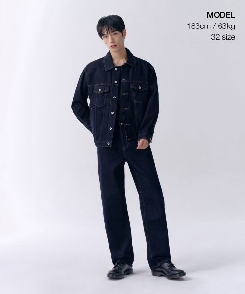 Order MUSINSA STANDARD 標準版型牛仔褲【深靛藍】 MMJNP0Z02-DI