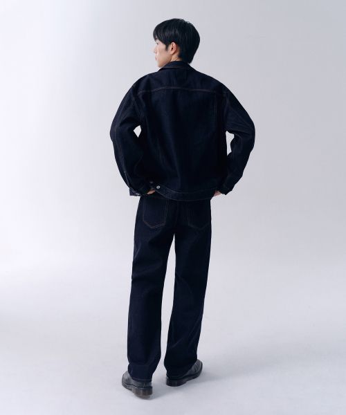 Shop MUSINSA STANDARD 標準版型牛仔褲【深靛藍】 MMJNP0Z02-DI