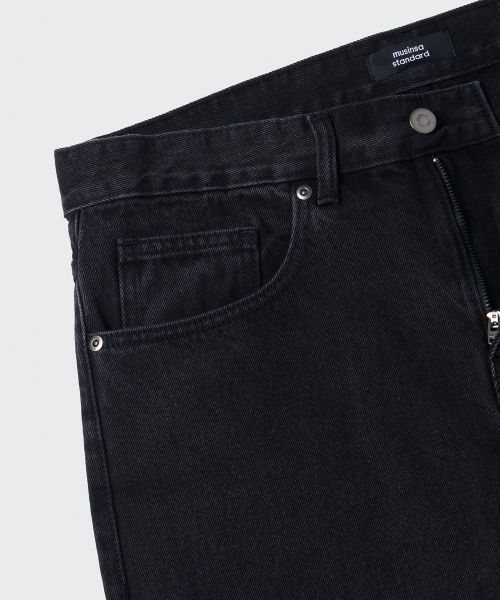 Details for MUSINSA STANDARD 標準版型水洗黑牛仔褲 MMJNP0Z02-WC
