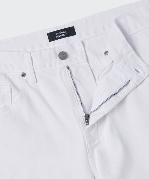 Purchase MUSINSA STANDARD 常規版型白色牛仔褲 MMJNP0Z02-WH