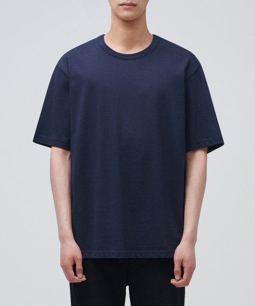 MUSINSA STANDARD Relax Fit Crew Neck T-Shirt [Navy] MM0TS4Z05-NA