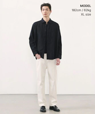 MUSINSA STANDARD 宽松版型牛津纺衬衫(黑色) MM0SL4Z04-BK Order MUSINSA STANDARD 宽松版型牛津纺衬衫(黑色) MM0SL4Z04-BK