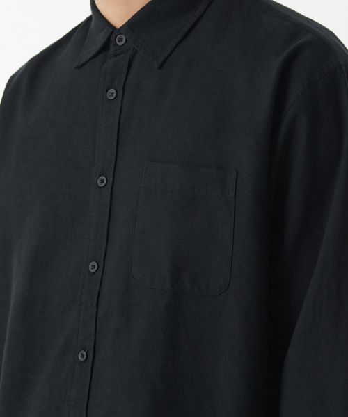 Sizing Kemeja Oxford Relax Fit Musinsa Standard [Hitam] MM0SL4Z04-BK