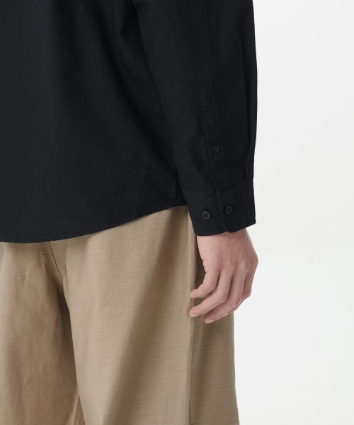 Cheap Kemeja Oxford Relax Fit Musinsa Standard [Hitam] MM0SL4Z04-BK