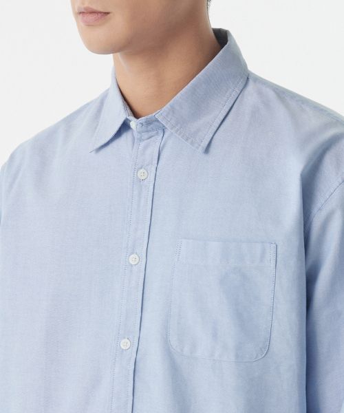 Details for Musinsa Standard Relax Fit Oxford Shirt [Blue] MM0SL4Z04-BL