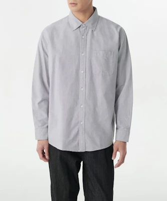 ムシンサスタンダード リラックスフィット オックスフォードシャツ グレー MM0SL4Z04-GR Lookbook ムシンサスタンダード リラックスフィット オックスフォードシャツ グレー MM0SL4Z04-GR