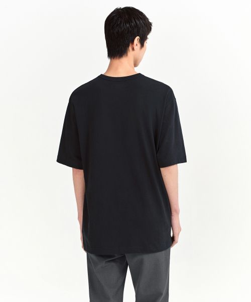 Shop MUSINSA STANDARD Relaxed Fit Crew Neck T-Shirt [Black] MM0TS4Z05-BK