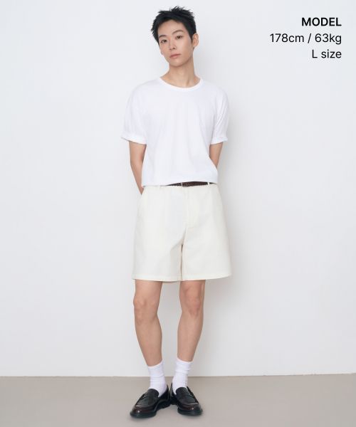 Order MUSINSA STANDARD Relaxed Fit Crew Neck T-Shirt [White] MM0TS4Z05-WH
