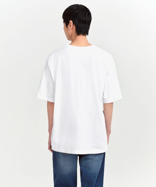 Shop MUSINSA STANDARD Relaxed Fit Crew Neck T-Shirt [White] MM0TS4Z05-WH