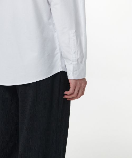Purchase Camisa Oxford Musinsa Standard de corte relajado sin bolsillo [Blanco] MMDSL4Z21-WH
