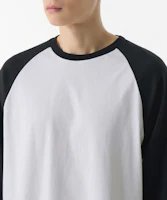 Lookbook MUSINSA STANDARD 寬鬆版型插肩長袖 T 恤【白/黑】 MMETL4Z04-77