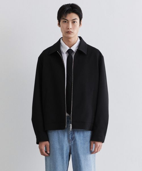 MUSINSA STANDARD Relaxed Minimal Jacket [Black] MMDJJ3Z12-BK