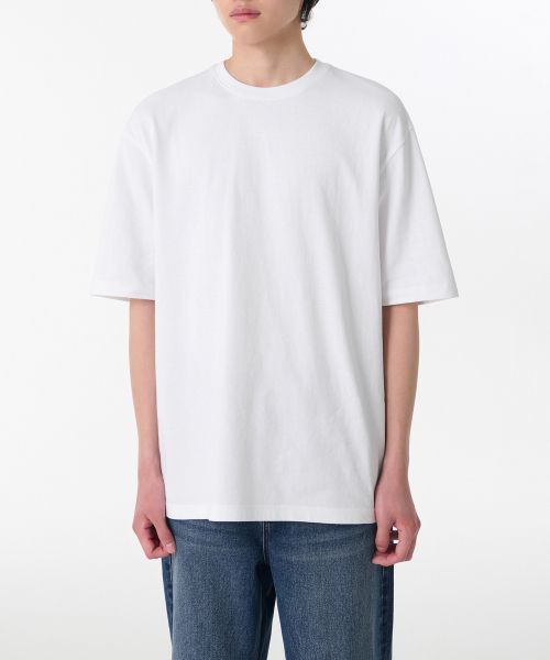 Musinsa Standard Relaxed OE Crew Neck T-Shirt [White] MMETS6Z75-WH