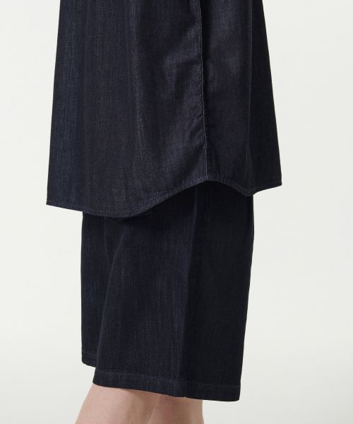 Details for MUSINSA STANDARD Relaxed Short Sleeve Denim Shirt [Deep Indigo] MMDNS6Z12-DI