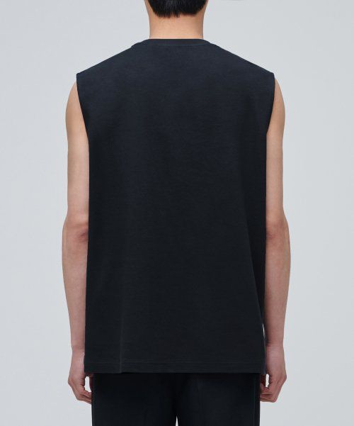 Lookbook MUSINSA STANDARD Relaxed Sleeveless Top [Black] MMATE7Z09-BK