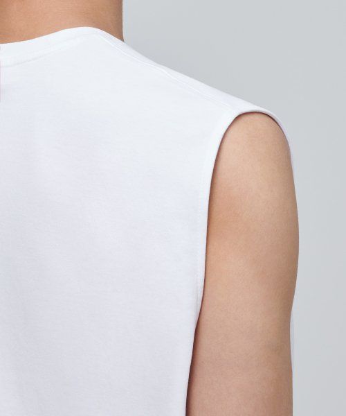 Details for MUSINSA STANDARD Relaxed Sleeveless Top [White] MMATE7Z09-WH