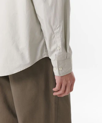 MUSINSA STANDARD 休閒寬鬆版水洗府綢襯衫【霧奶油色】 MMDSL4Z02-UC Sizing MUSINSA STANDARD 休閒寬鬆版水洗府綢襯衫【霧奶油色】 MMDSL4Z02-UC