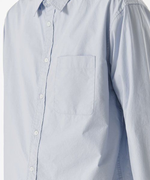 Details for Musinsa Standard Relaxed Washed Poplin Shirt [Sky Blue] MMDSL4Z02-SB