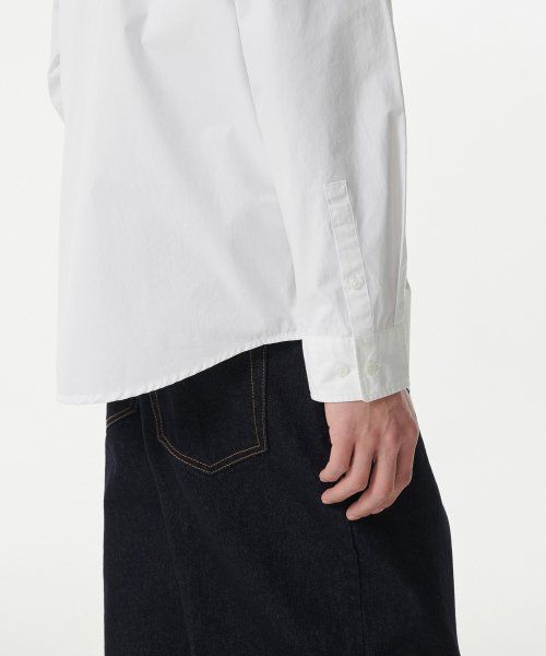 Cheap MUSINSA STANDARD Relaxed Washed Poplin Shirt [White] MMDSL4Z02-WH