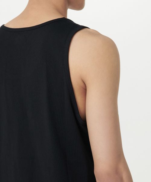 Purchase MUSINSA STANDARD Scoop Neck Sleeveless Top [Black] MMDTE6Z02-BK
