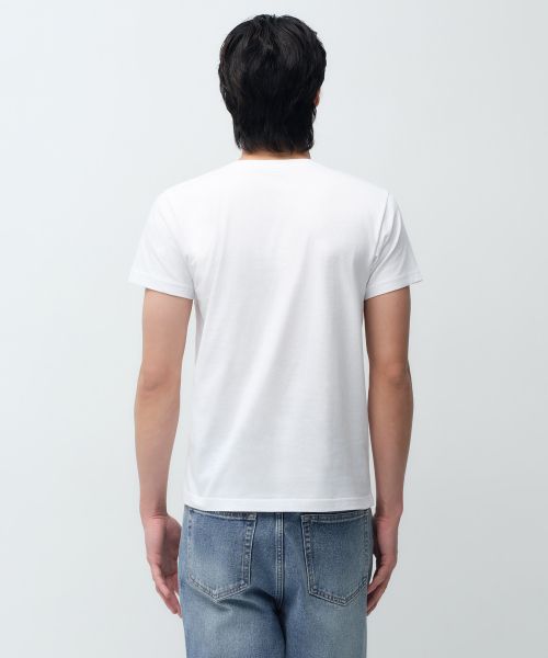 Lookbook Musinsa Standard Slim Crew Neck T-Shirt [White] MMFTS4B20-WH