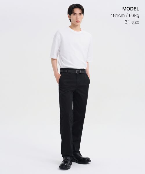 Order Musinsa Standard Straight Chino Pants [Black] MMEPC1B20-BK