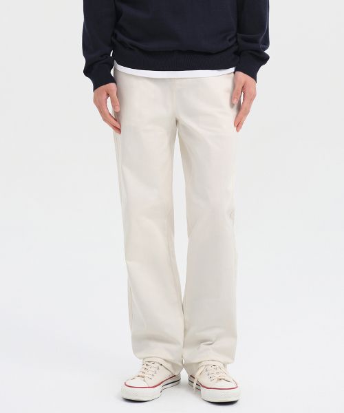 Musinsa Standard Straight Chino Pants [Cream] MMEPC1B20-CR