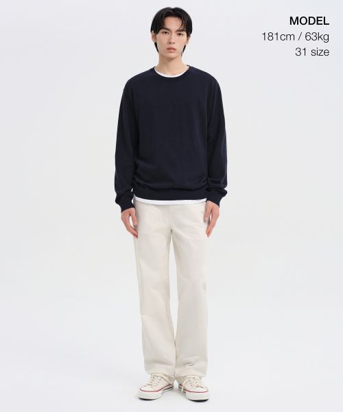 Order Musinsa Standard Straight Chino Pants [Cream] MMEPC1B20-CR