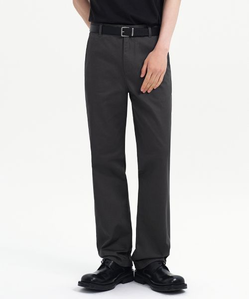 Musinsa Standard Straight Chino Pants [Dark Gray] MMEPC1B20-DG