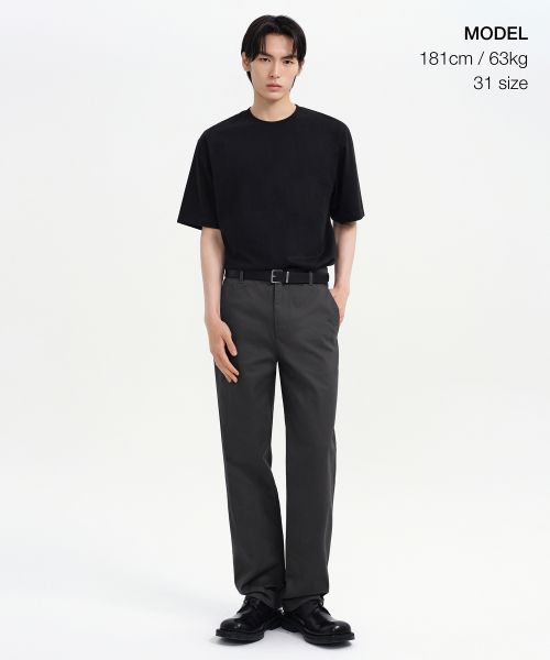 Order Musinsa Standard Straight Chino Pants [Dark Gray] MMEPC1B20-DG