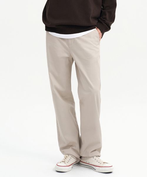 Musinsa Standard Straight Chino Pants [Light Beige] MMEPC1B20-LB