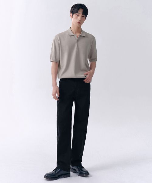 Musinsa Standard Straight Denim Pants [Black] MMANP0Z05-BK