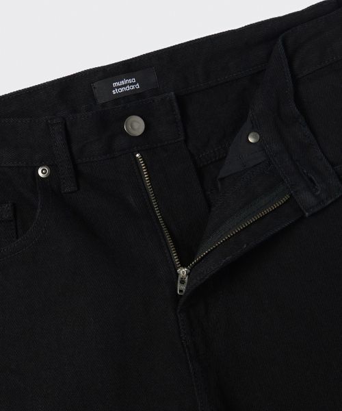Purchase Musinsa Standard 直筒丹寧褲 [黑色] MMANP0Z05-BK