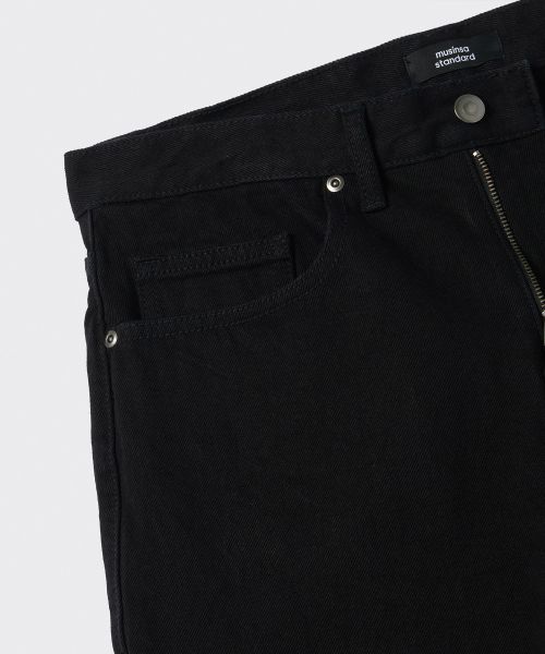 Details for Musinsa Standard 直筒丹寧褲 [黑色] MMANP0Z05-BK