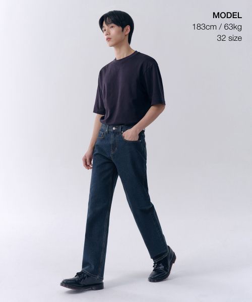 Order MUSINSA STANDARD 直筒牛仔褲【深藍】 MMANP0Z05-DU