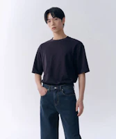 Lookbook MUSINSA STANDARD 直筒牛仔褲【深藍】 MMANP0Z05-DU