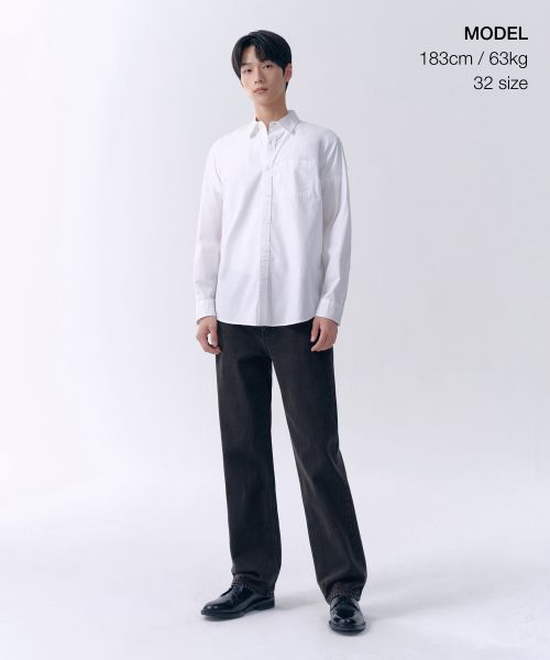 Order MUSINSA STANDARD 水洗黑直筒牛仔褲 MMANP0Z05-WC