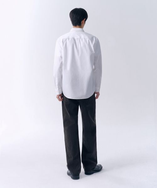 Shop MUSINSA STANDARD 水洗黑直筒牛仔褲 MMANP0Z05-WC
