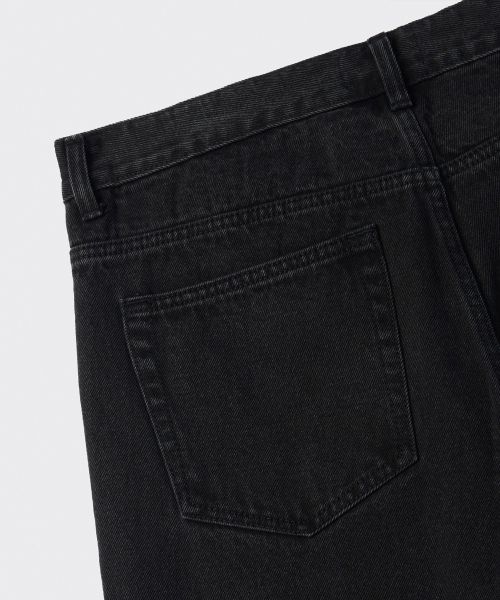 Sizing MUSINSA STANDARD 水洗黑直筒牛仔褲 MMANP0Z05-WC