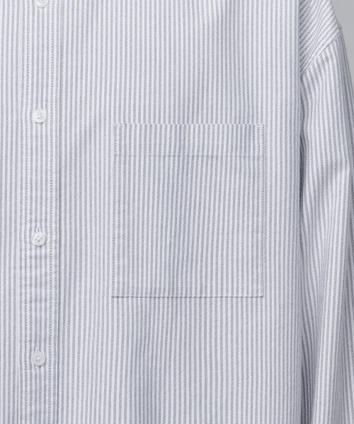 Cheap Kemeja Oxford Oversized Berjalur Musinsa Standard [Jalur Kelabu] MMASLAZ10-93